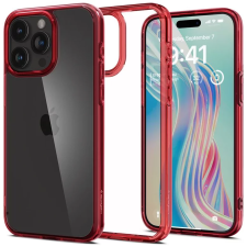 Spigen Ultra Hybrid iPhone 15 Pro tok átlátszó-piros (ACS07055) (ACS07055) tok és táska