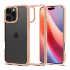 Spigen Ultra Hybrid iPhone 16 Pro tok, Rose Titanium, átlátszó-rozéarany tok és táska