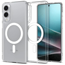 Spigen ULTRA HYBRID MAG MAGSAFE Samsung Galaxy S25 Edge készülékhez tok – átlátszó/fehér tok és táska