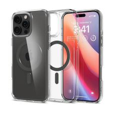 Spigen ULTRA HYBRID MAG műanyag telefonvédő (ütésállóság, légpárnás keret, MagSafe) SÖTÉTSZÜRKE tok és táska