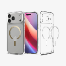 Spigen Ultra Hybrid Magfit tok iPhone 17 Pro Max átlátszó-arany tok és táska