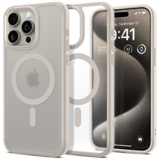 Spigen Ultra Hybrid MagSafe Frost Natural Titanium iPhone 15 Pro Max tok és táska