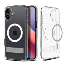 Spigen ULTRA HYBRID S műanyag telefonvédő (ütésállóság. légpárnás keret. kitámasztó. MagSafe) ÁTLÁTSZÓ tok és táska