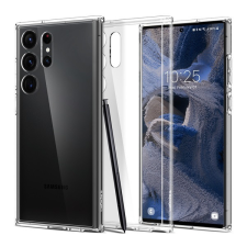 Spigen Ultra Hybrid Samsung Galaxy S23 Ultra tok,Crystal Clear, átlátszó tok és táska