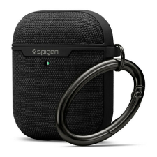 Spigen Urban Fit Apple Airpods tok, Fabric fekete fülhallgató, fejhallgató tok