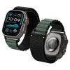 Spigen WBF1 Band Apple Watch 8/9/10/11/SE/Ultra (44/45/46/49 mm) szíj - fekete/zöld