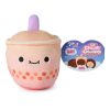 Spin Master Cheeky Chonks Bubble Bootea Reversible Plush, Food Plushies, Boba Tea Plush Toy, Stuffed Animal for Ages 3 and Up, Brown, 4.5”