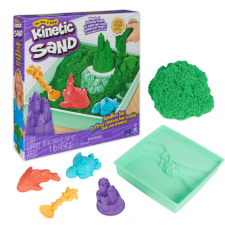 Spin Master Kinetic Sand KNS ACK Sandbox Set V2 Green FR GML kreatív és készségfejlesztő