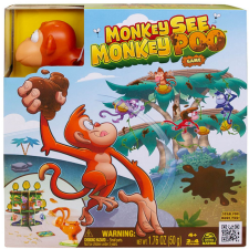 Spin Master Monkey See, Monkey Poo: Majom kaki dobálós ügyességi társasjáték - Spin Master társasjáték
