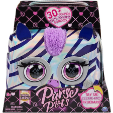 Spin Master Pure Pets fém interaktív kistáska, zebra iskolatáska