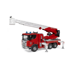 Spin Master Scania Super 560R létrás tűzoltóautó hang és fényhatásokkal autópálya és játékautó