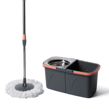  Spin Mop forgófejes felmosószett (vödör + nyél + acél facsaró + 2 mop) takarító és háztartási eszköz