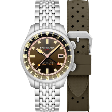 Spinnaker SP-5121-22 Mens Watch Bradner GMT Automatic 42mm 18ATM, karóra