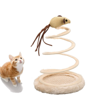  Spirál rugós játékegér és kaparó macskáknak macskabútor