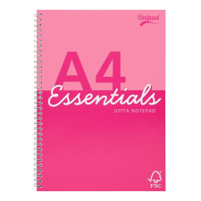  Spirálfüzet, A4, vonalas, 80 lap, PUKKA PAD "Unipad Essentials Jotta", vegyes füzet
