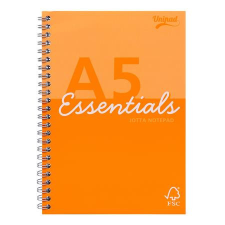  Spirálfüzet, A5, vonalas, 80 lap, PUKKA PAD "Unipad Essentials Jotta", vegyes füzet