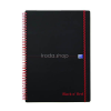  Spirálfüzet A/5 70lap kockás OXFORD Office Black n Red