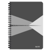  Spirálfüzet A/5 vonalas Office PP borítóval szürke