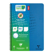 Spirálfüzet Clairefontaine Clean'Safe A/4 60 lapos kockás antimikrobiális füzet