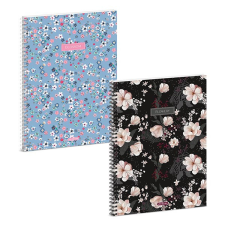  Spirálfüzet kockás ARS UNA Flowery A/4 60 lapos füzet