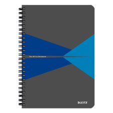  Spirálfüzet LEITZ Office A/5 PP borítóval 90 lapos vonalas kék füzet