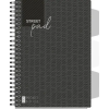  Spirálfüzet Street Pad Black &amp; White Edition A/5 100 lapos kockás, fekete