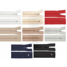  Spirálos cipzár Pinlock - 45 cm dekorációs kellék