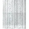 Spirella WATERDROP, cseppek, fehér-kék, PEVA, 180 × 200 cm