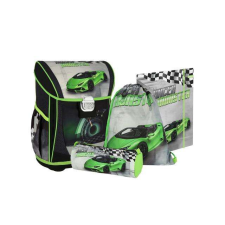 Spirit : Cool Racer Monster sportautós ergonomikus iskolatáska, hátizsák 4 db-os szett iskolatáska