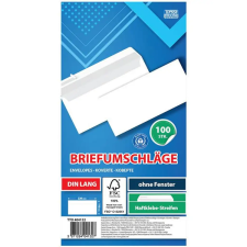 Spirit : Fehér boríték LA/4 11x23cm 100db-os csomag boríték