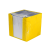 Spirit Jegyzettömb citromsárga tartóban 750 lapos 9x9x9cm