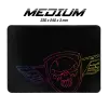 Spirit of Gamer Egérpad – Darkskull Mouse Pad – M (330 x 240 x 3mm; varrott szélek; fekete)