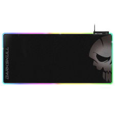 Spirit of Gamer Egérpad - Darkskull RGB Mouse Pad XXXL (RGB háttérvilágítás, USB Hub, 900 x 400 x 4mm; fekete) asztali számítógép kellék