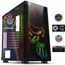Spirit of Gamer GHOST ONE Ablakos Számítógépház Fekete számítógép ház