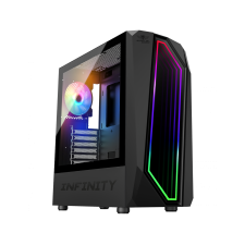 Spirit of Gamer Infinity Számítógépház - Fekete (8201BK) számítógép ház