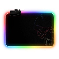 Spirit of Gamer Medium fekete RGB LED világító gamer egérpad asztali számítógép kellék