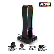 Spirit of Gamer SENTINEL RGB USB fejhallgató állvány audió kellék