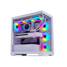 Spirit of Gamer Spark Arctic RGB Midi Torony Számítógépház - Fehér (8305RAW) számítógép ház