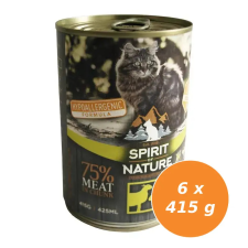 Spirit of Nature Cat konzerv Bárányhússal és nyúlhússal 6x415g macskaeledel