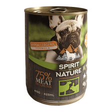 Spirit of Nature Dog konzerv Bárányhússal és nyúlhússal – 12×415 g kutyaeledel