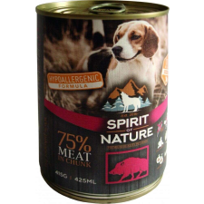 Spirit of Nature Dog vaddisznóhúsos konzerv 415g kutyaeledel