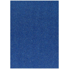 Spirit : Öntapadós csillámos dekorációs habszivacs lap kék színben A/4 1db kreatív és készségfejlesztő