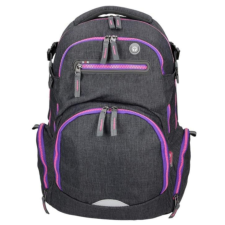 Spirit : Stinger sötétszürke-lila prémium ergonomikus iskolatáska hátizsák iskolatáska