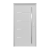 Splendoor Thermospace Alumínium-Fém Ajtó Chicago Szürke 980 mm x 2080 mm  Jobbos