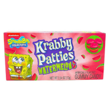  SpongeBob Krabby Patties Watermelon görögdinnyés herkentyűburger formájú gumicukor 72g csokoládé és édesség