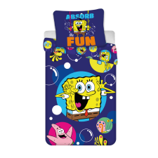  SpongyaBob Fun gyerek, ovis ágyneműhuzat 100×135cm, 40×60 cm babaágynemű, babapléd