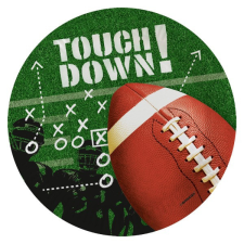 Sport Amerikai futball Touchdown papírtányér 8 db-os 23 cm party kellék