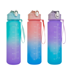  Sport kulacs - 750 ml - opálos - kék-lila színátmenetes kulacs, kulacstartó