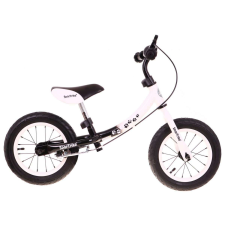 SporTrike Pedál nélküli gyermek kerékpár, megfordítható kerettel, fehér / fekete lábbal hajtható járgány