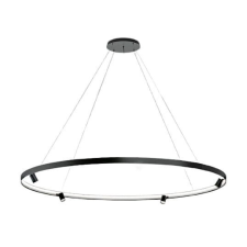 Spotring - Modern függőlámpa 74 cm 48W LED matt fekete világítás
